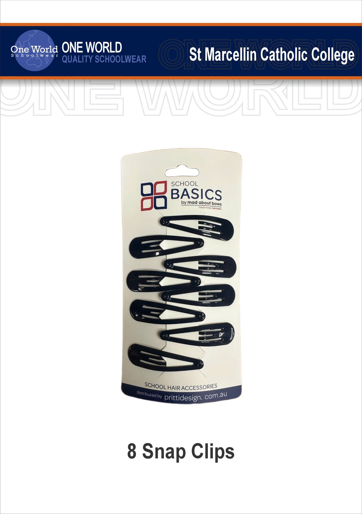 Hair items - 8 Snap Clips
