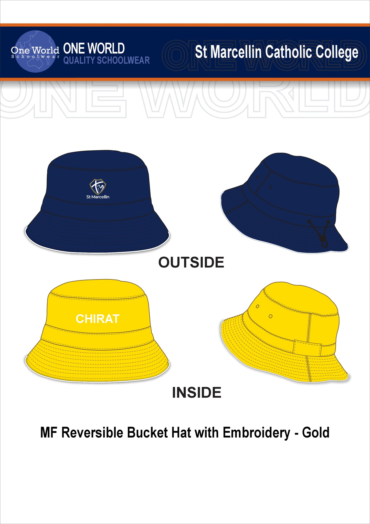 Bucket Hat - Chirat (Gold)