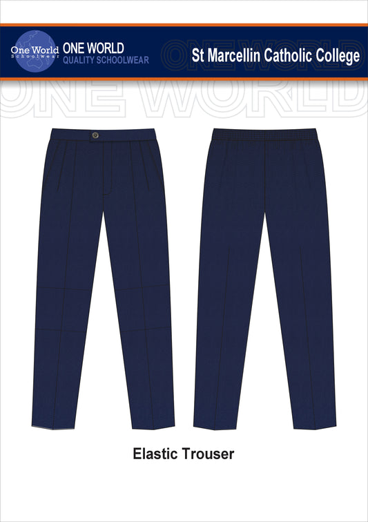 College Trouser - Elastic Back