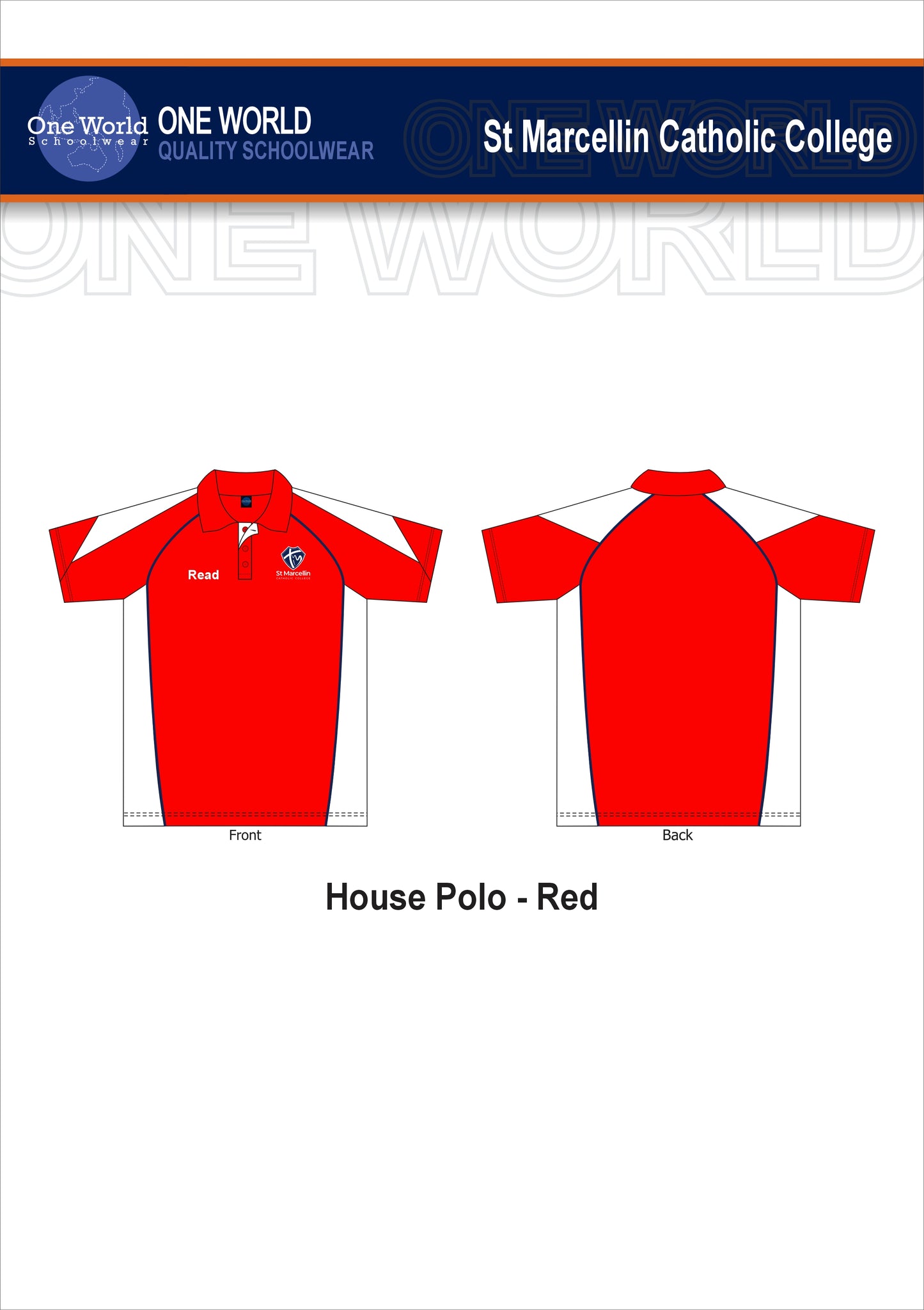 House Polo - RED "READ"