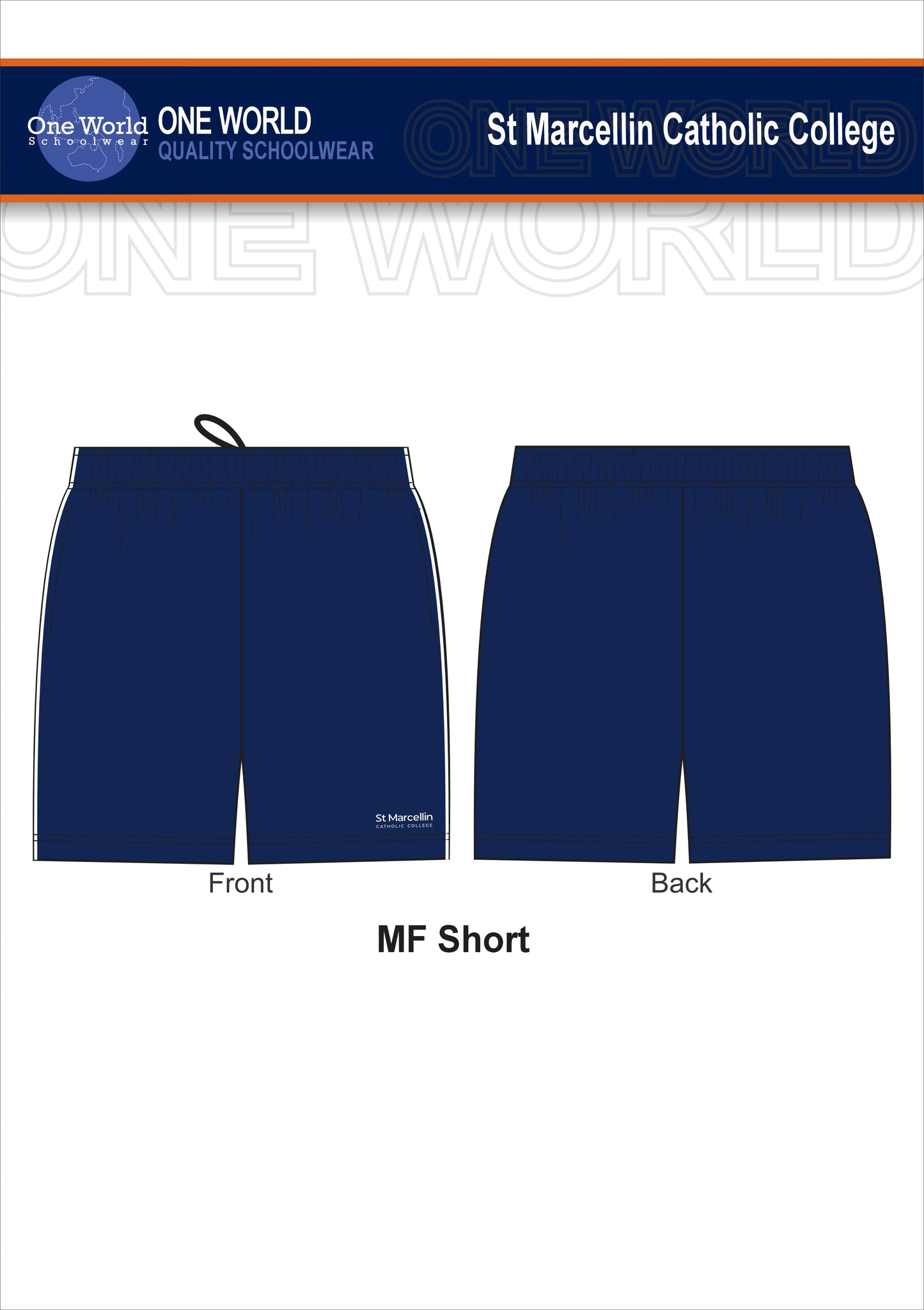 Sports Short - Marcellin Blue